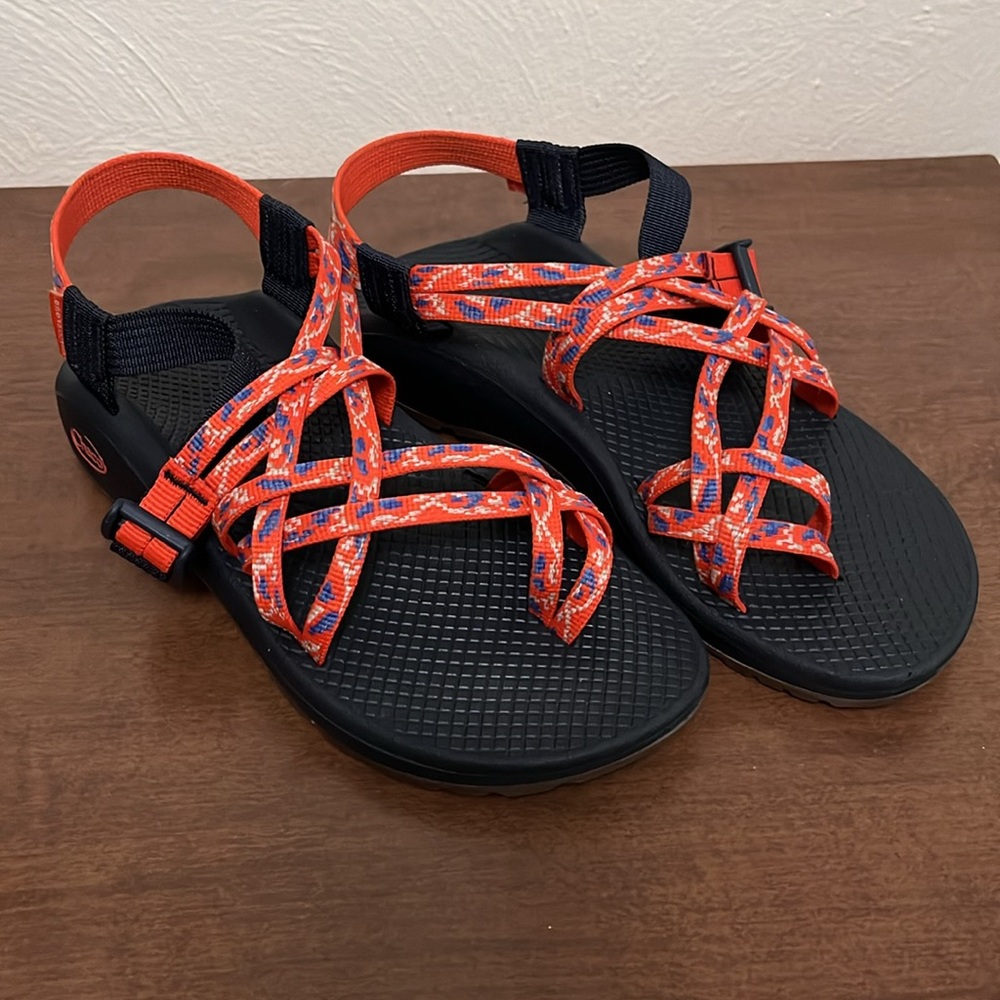 Chaco ZX/2 Cloud Dual Strap Cushioned Sandal Women Botanic Spicy Orange